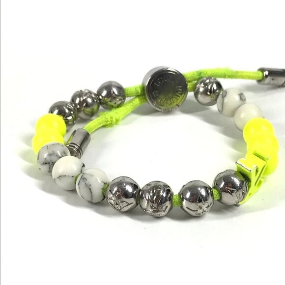 LOUIS VUITTON M00510 Bracelet Monogram Beaded Bangle Metal yellow - Picture 5 of 11